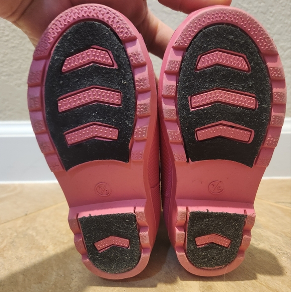 Lily& Dan Rain Boots with Sloth Design, Toddler Size 7/8 - Picture 6 of 6